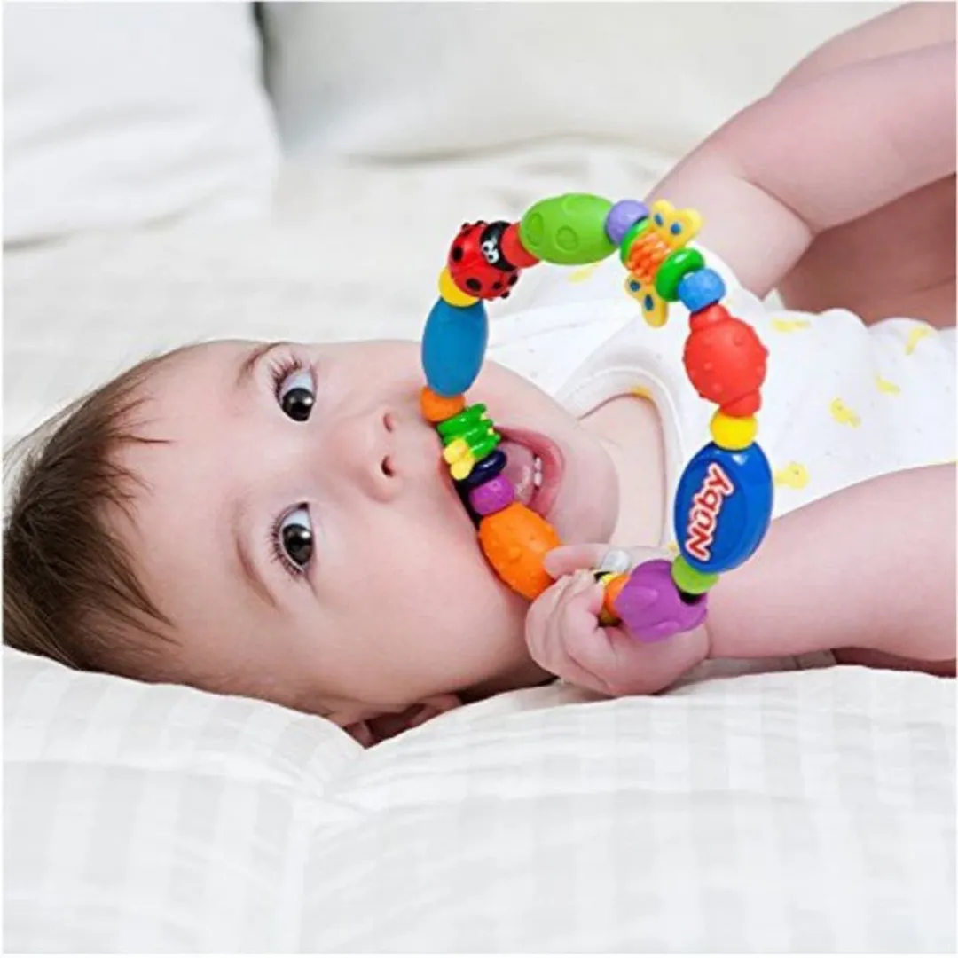 تصویر دندانگیر حلقه ای طرح حیوانات Nuby 