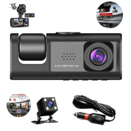 دوربین خودرو 3 لنزه برند BLACK BOX مدل C309